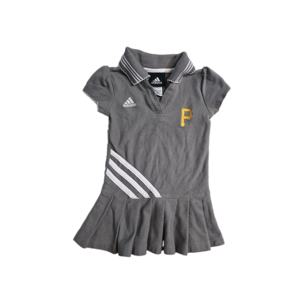 adidas pittsburgh pirates Girls Gray Dress 2 T Pleated